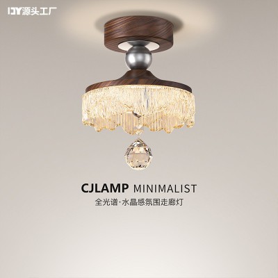 法式中古风过道灯复古轻奢高级感水滴吸顶灯入户玄关走廊阳台灯具