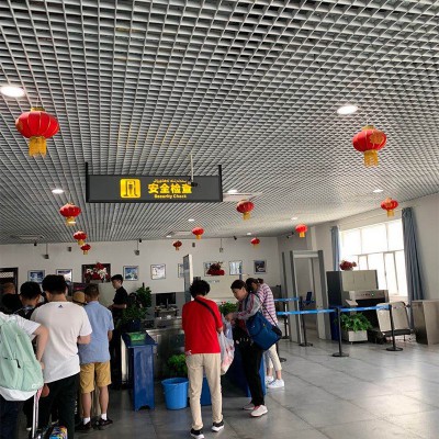 家装店铺开店吊顶方通铝天花铁格栅葡萄架简易吊顶幼儿园 商超吊