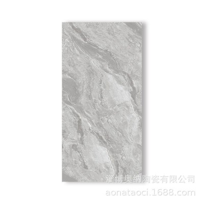 厂家批发750*1500通体大理石瓷砖客厅地板砖极简风墙面砖灰色地砖