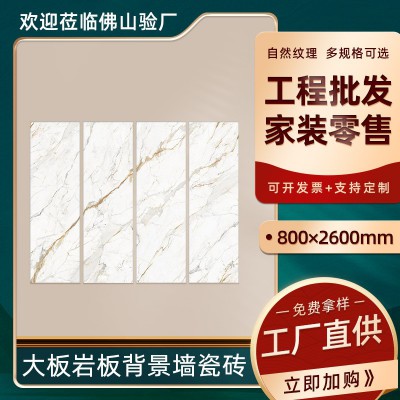 佛山连纹岩板瓷砖800*2600山月映背景墙面砖客厅酒店背景墙简约