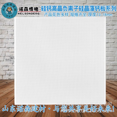 室内吊顶天花板硅钙高晶板600*600负离子藻钙硅晶板医院学校装饰