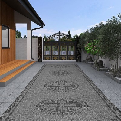 别墅院子无限拼花地砖地铺石瓷砖户外庭院花园露台入户门口地板砖图3