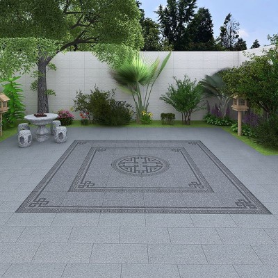 别墅院子无限拼花地砖地铺石瓷砖户外庭院花园露台入户门口地板砖图2