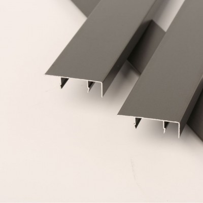 铝合金直边卡扣踢脚线航空铝基材明装地脚线加厚多规格装饰条批发图3