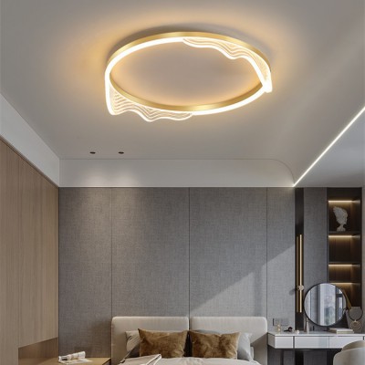 卧室灯轻奢创意吸顶灯简约现代大气极简餐厅灯温馨浪漫北欧灯具