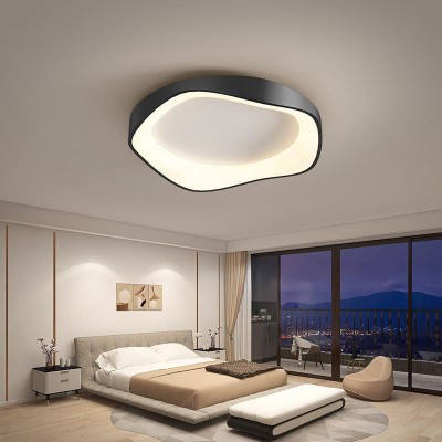 网红卧室灯2022年新款现代简约白色房间灯ins主卧灯家装灯具灯饰