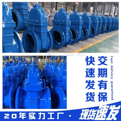 DN50-300法兰闸阀软密封暗杆闸阀消防铸铁手动阀门厂家供应