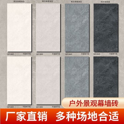 户外幕墙瓷砖庭院外墙地砖别墅院子花园仿古地铺石阳台石英砖室外